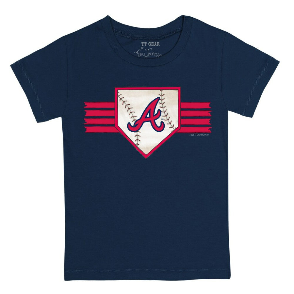 Atlanta Braves Tiny Turnip Youth Base Stripe T-Shirt - MLB