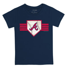 Atlanta Braves Tiny Turnip Youth Base Stripe T-Shirt - MLB