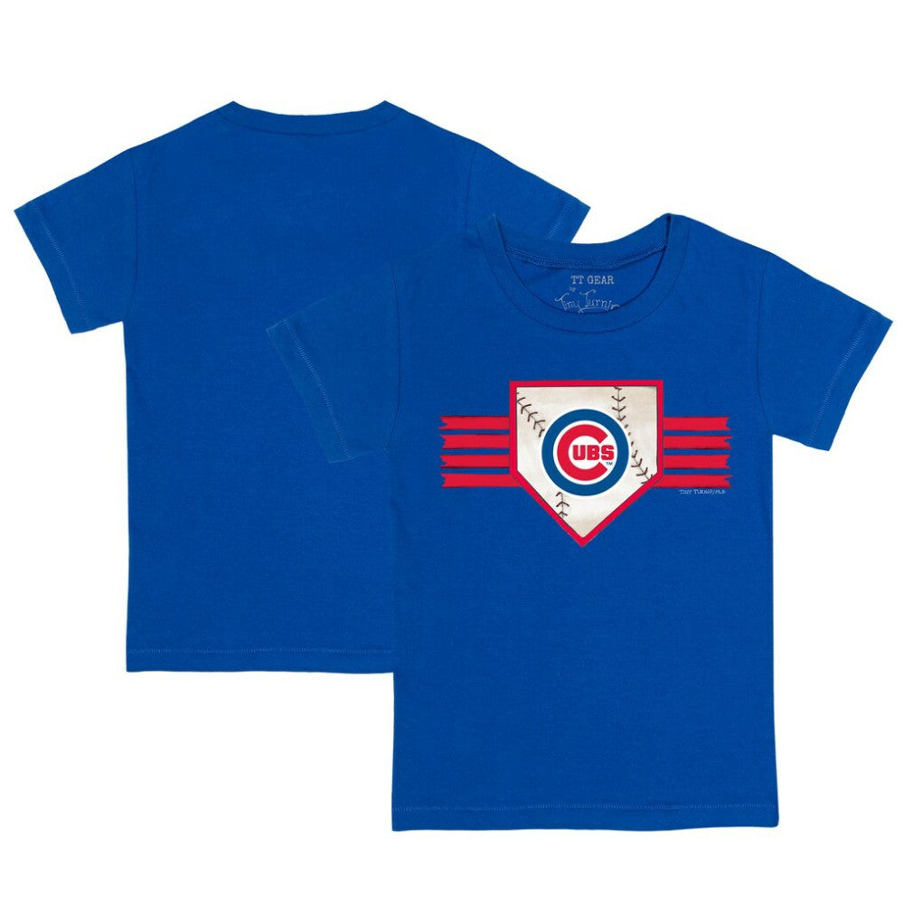 Chicago Cubs Tiny Turnip Youth Base Stripe T-Shirt - MLB