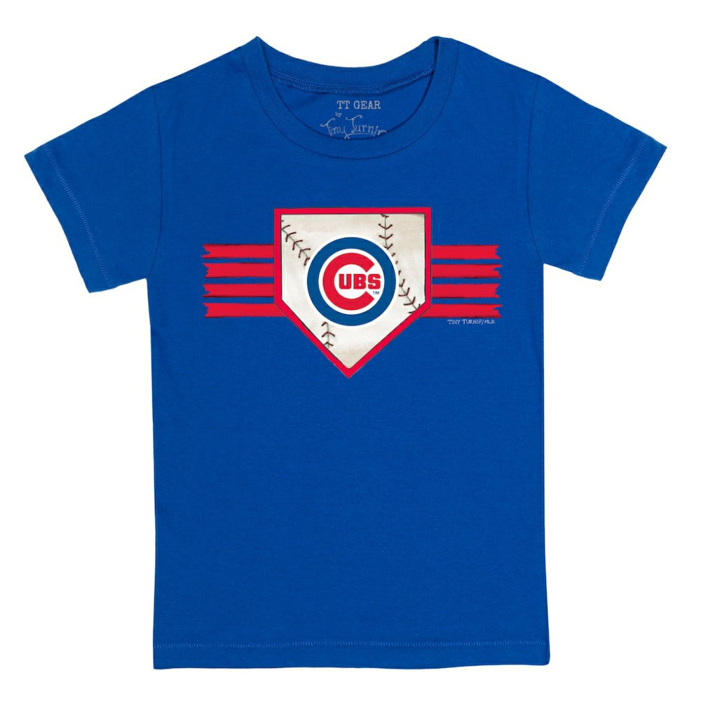 Chicago Cubs Tiny Turnip Youth Base Stripe T-Shirt - MLB