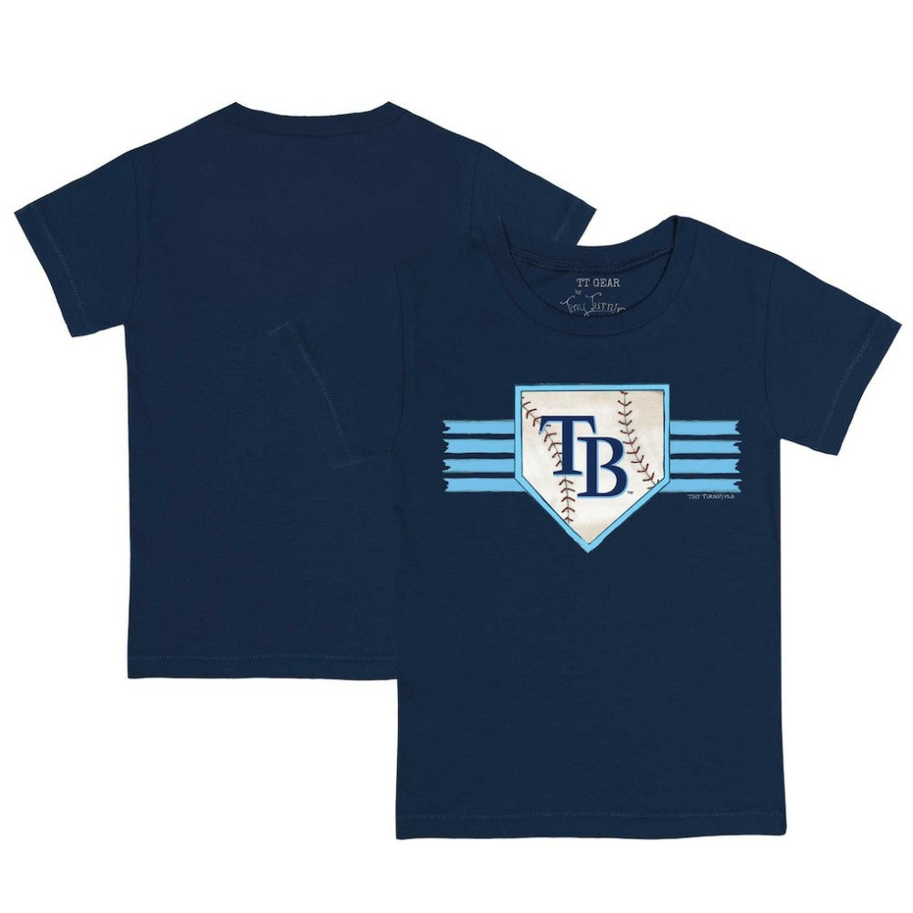 Tampa Bay Rays Tiny Turnip Youth Base Stripe T-Shirt - MLB