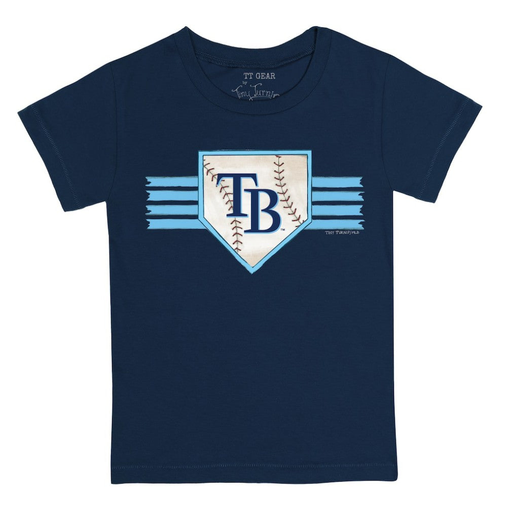 Tampa Bay Rays Tiny Turnip Youth Base Stripe T-Shirt - MLB
