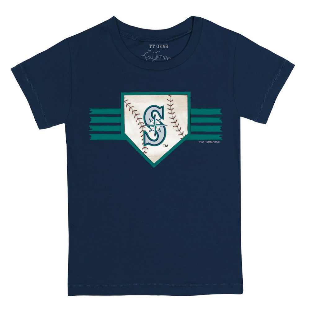 Seattle Mariners Tiny Turnip Youth Base Stripe T-Shirt - MLB