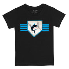 Miami Marlins Tiny Turnip Youth Base Stripe T-Shirt - MLB