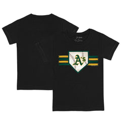 Athletics Tiny Turnip Youth Base Stripe T-Shirt - MLB