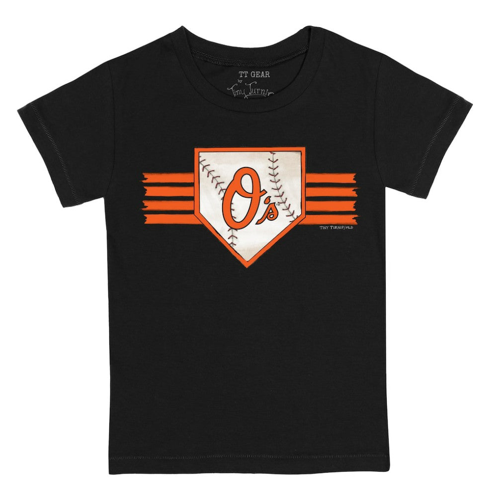 Baltimore Orioles Tiny Turnip Youth Base Stripe T-Shirt - MLB