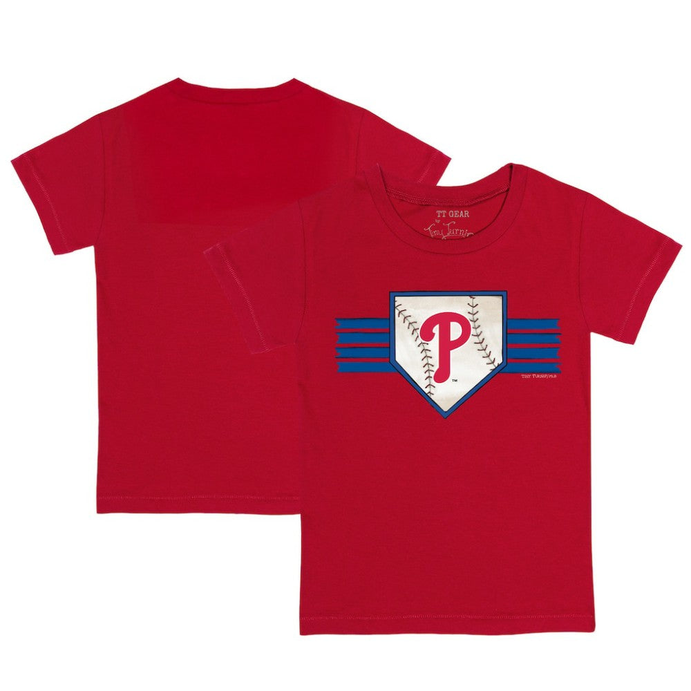 Philadelphia Phillies Tiny Turnip Youth Base Stripe T-Shirt - MLB