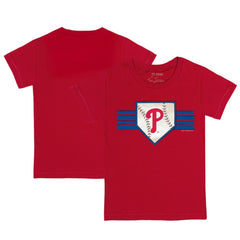 Philadelphia Phillies Tiny Turnip Youth Base Stripe T-Shirt - MLB