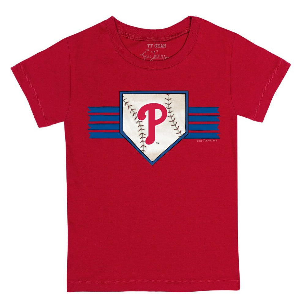 Philadelphia Phillies Tiny Turnip Youth Base Stripe T-Shirt - MLB