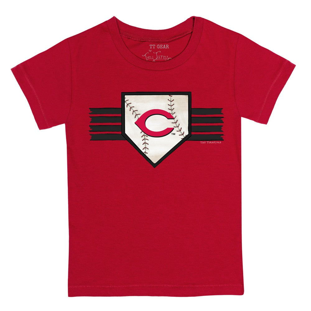 Cincinnati Reds Tiny Turnip Youth Base Stripe T-Shirt - MLB