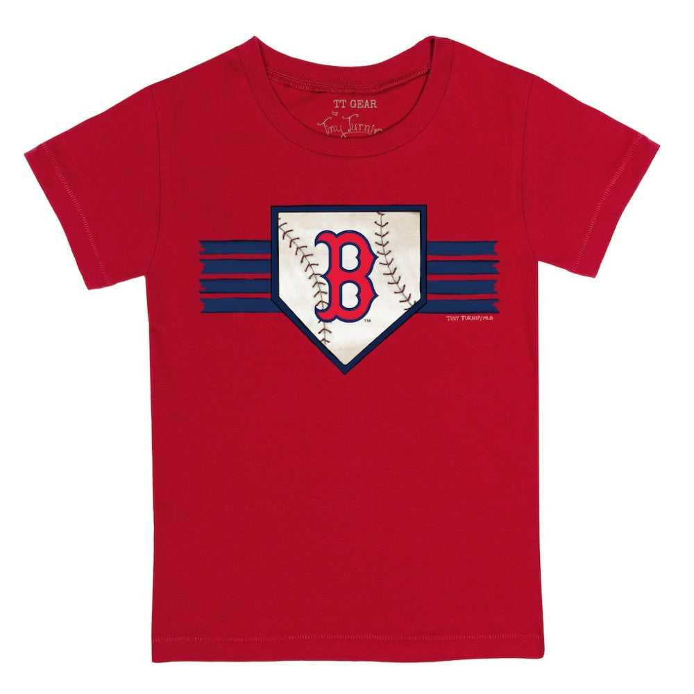 Boston Red Sox Tiny Turnip Youth Base Stripe T-Shirt - MLB