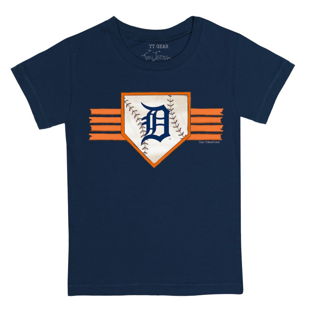 Detroit Tigers Tiny Turnip Youth Base Stripe T-Shirt - MLB