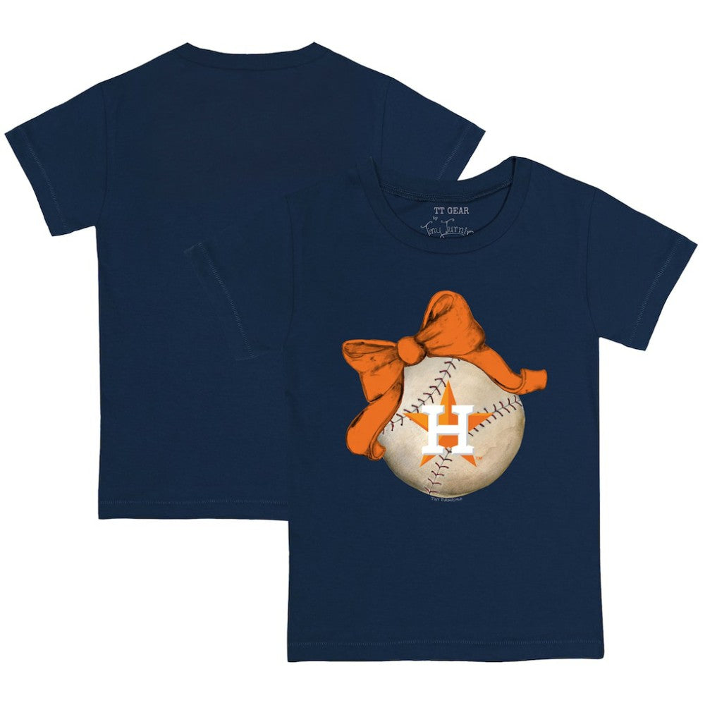 Houston Astros Tiny Turnip Youth Baseball Bow T-Shirt - MLB