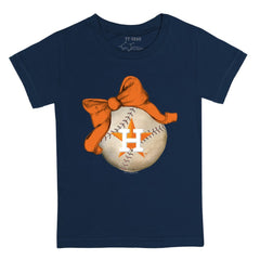 Houston Astros Tiny Turnip Youth Baseball Bow T-Shirt - MLB