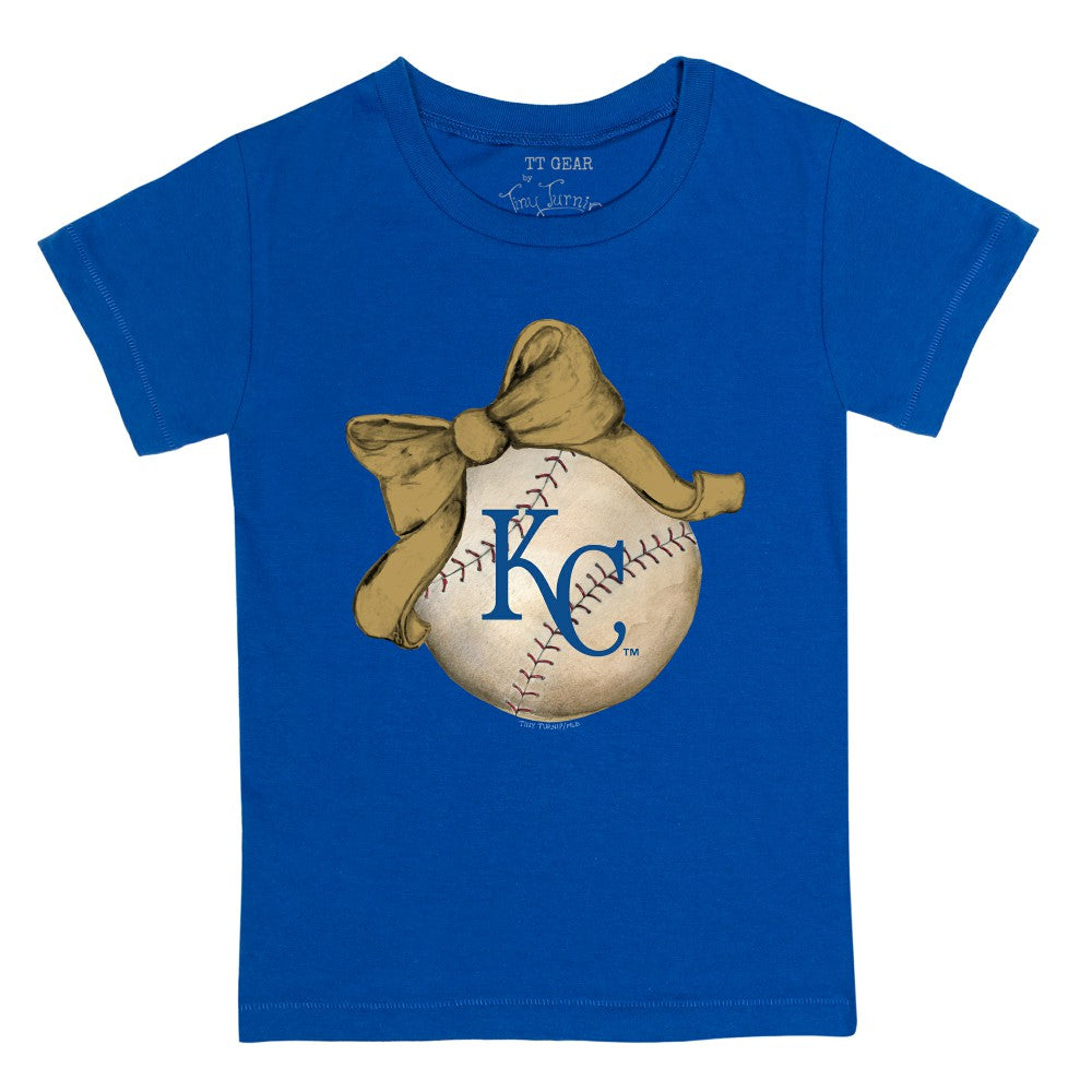 Kansas City Royals Tiny Turnip Youth Baseball Bow T-Shirt - MLB