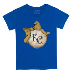 Kansas City Royals Tiny Turnip Youth Baseball Bow T-Shirt - MLB