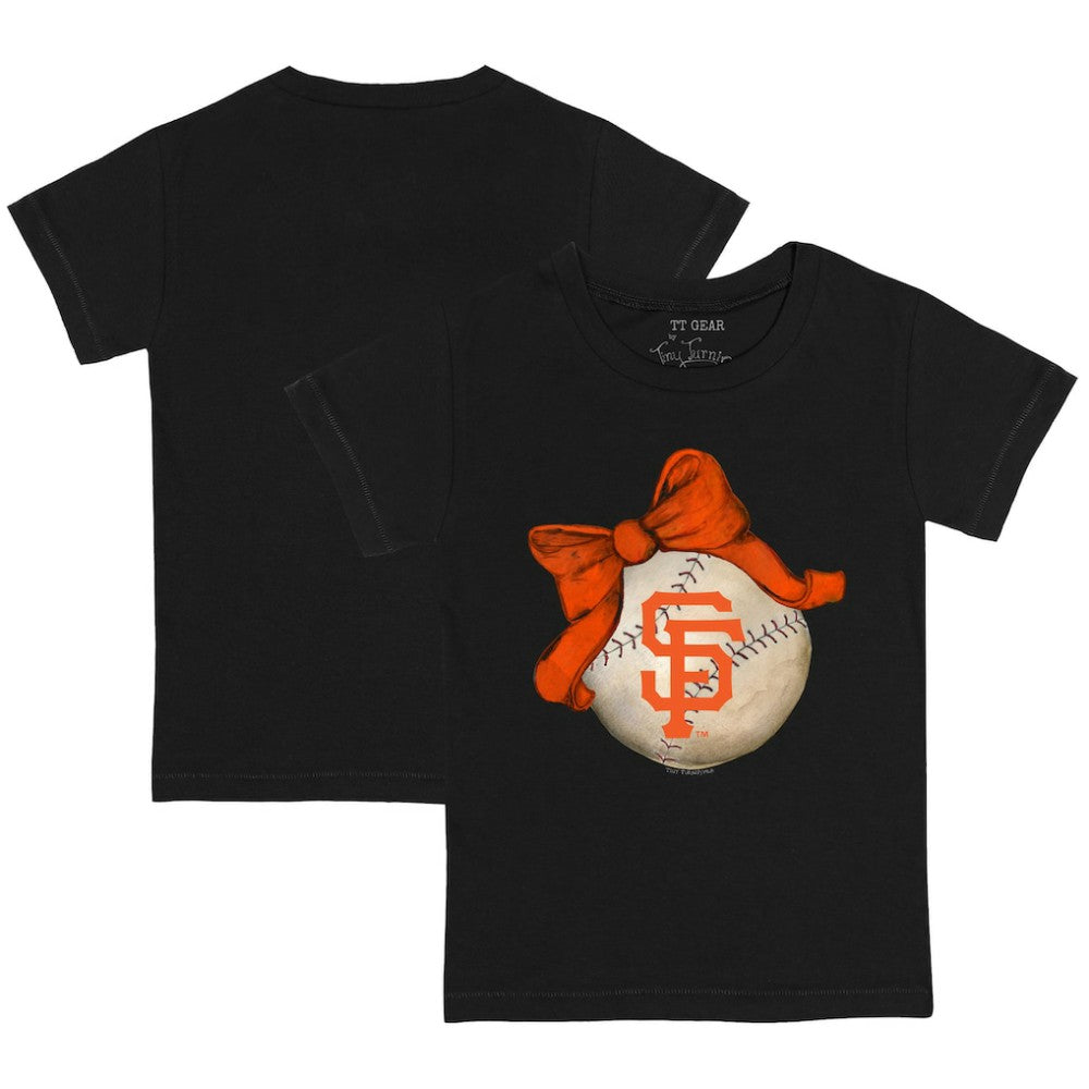 San Francisco Giants Tiny Turnip Youth Baseball Bow T-Shirt - MLB