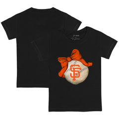 San Francisco Giants Tiny Turnip Youth Baseball Bow T-Shirt - MLB