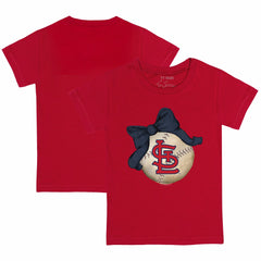 St. Louis Cardinals Tiny Turnip Youth Baseball Bow T-Shirt - MLB