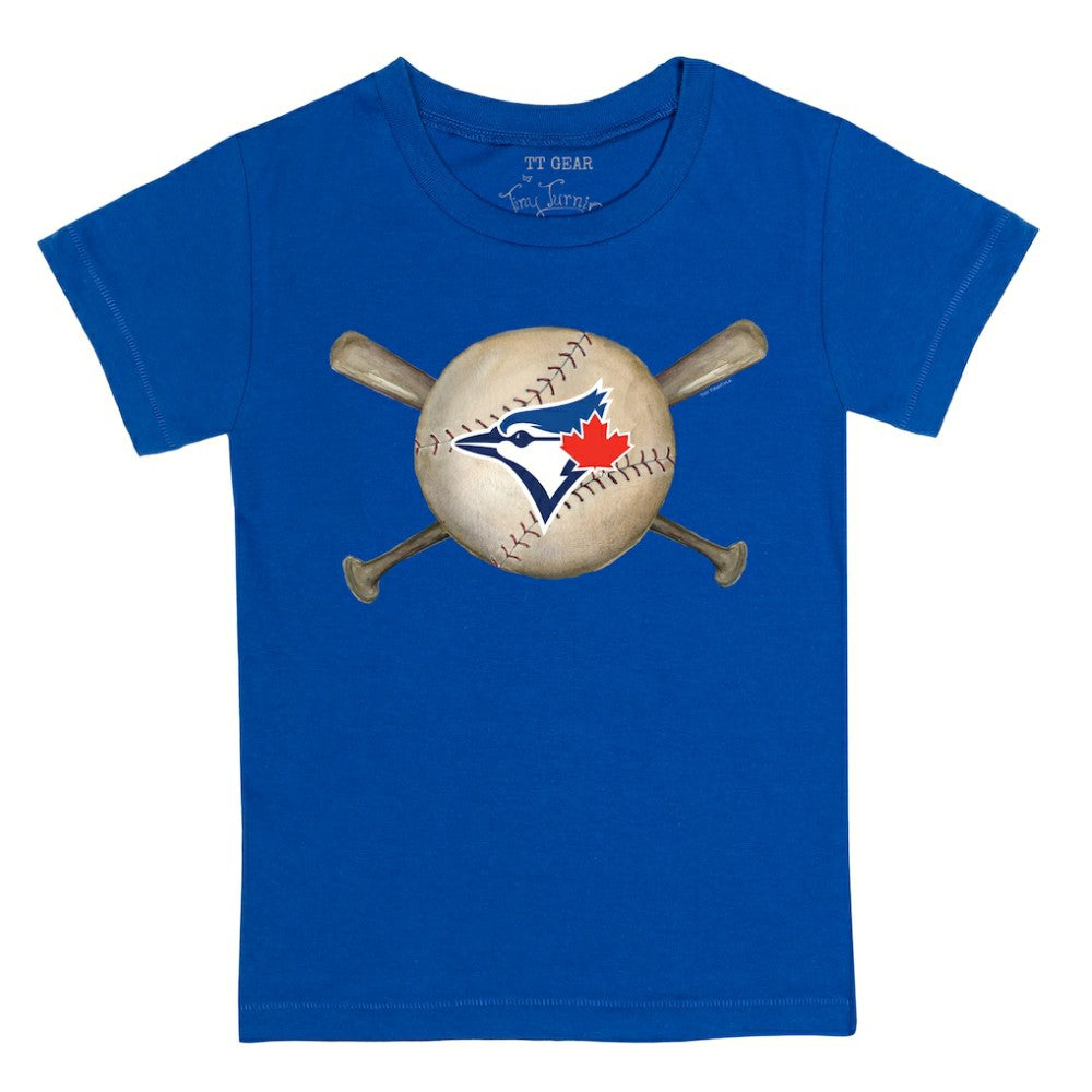 Toronto Blue Jays Tiny Turnip Youth Baseball Cross Bats T-Shirt - MLB