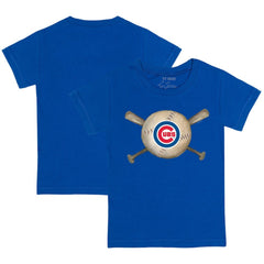 Chicago Cubs Tiny Turnip Youth Baseball Cross Bats T-Shirt - MLB