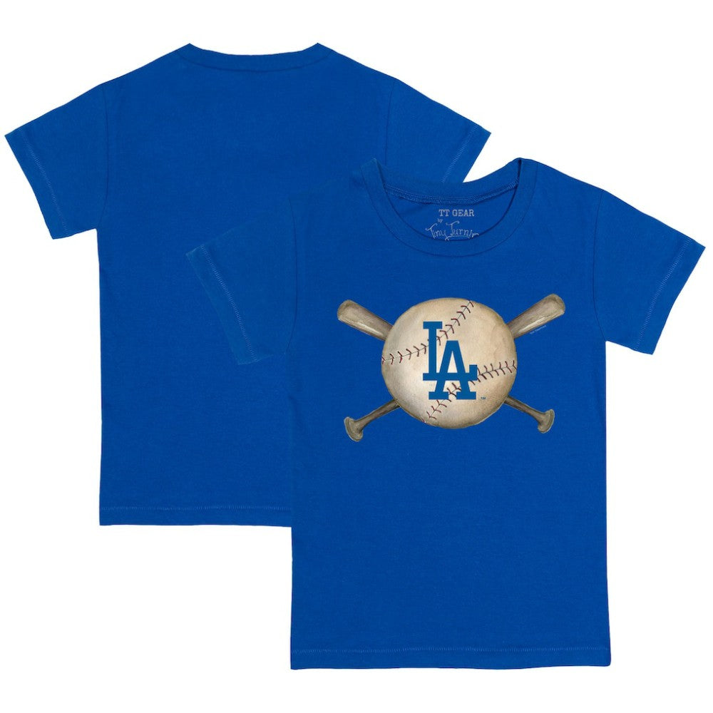 Los Angeles Dodgers Tiny Turnip Youth Baseball Cross Bats T-Shirt - MLB