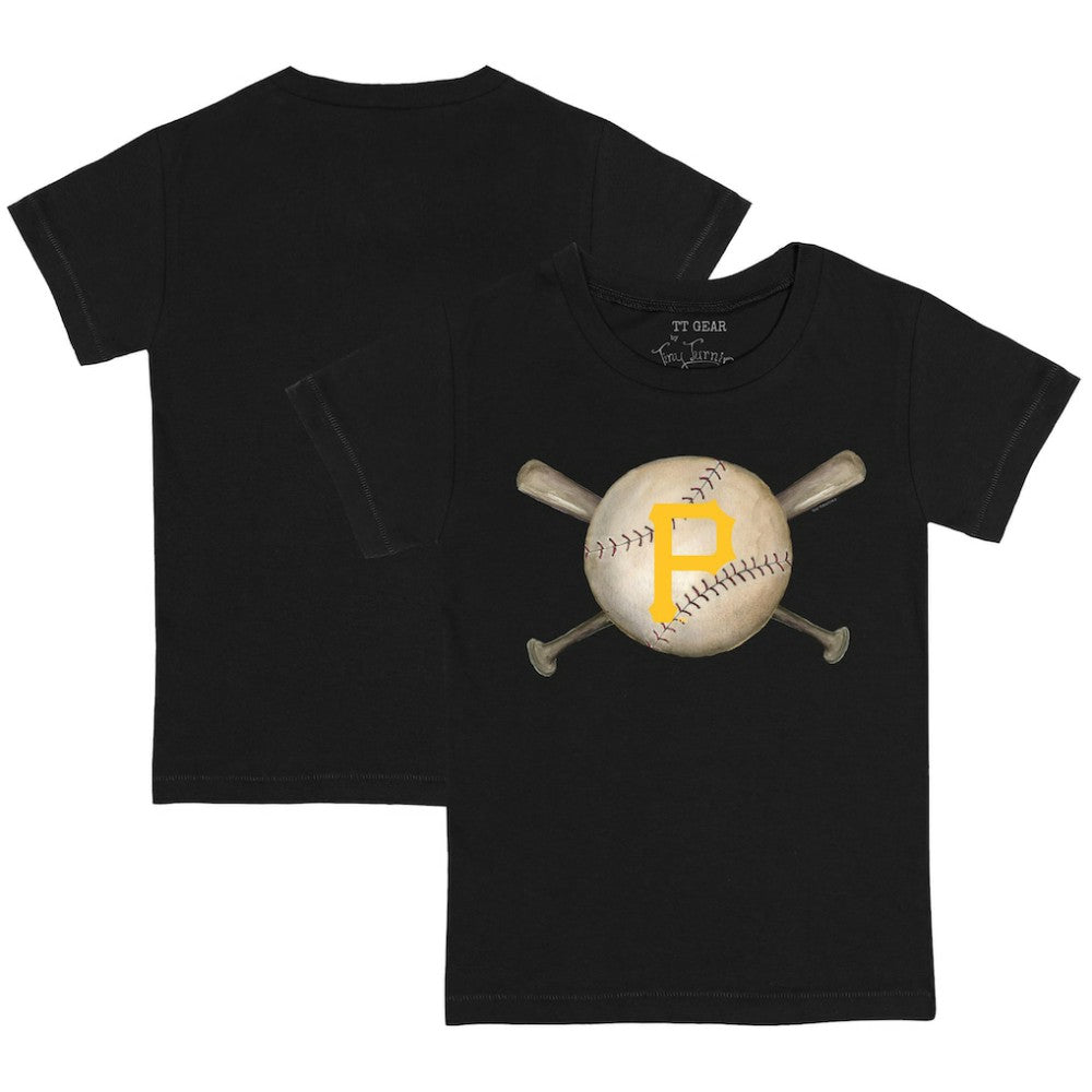 Pittsburgh Pirates Tiny Turnip Youth Baseball Cross Bats T-Shirt - MLB