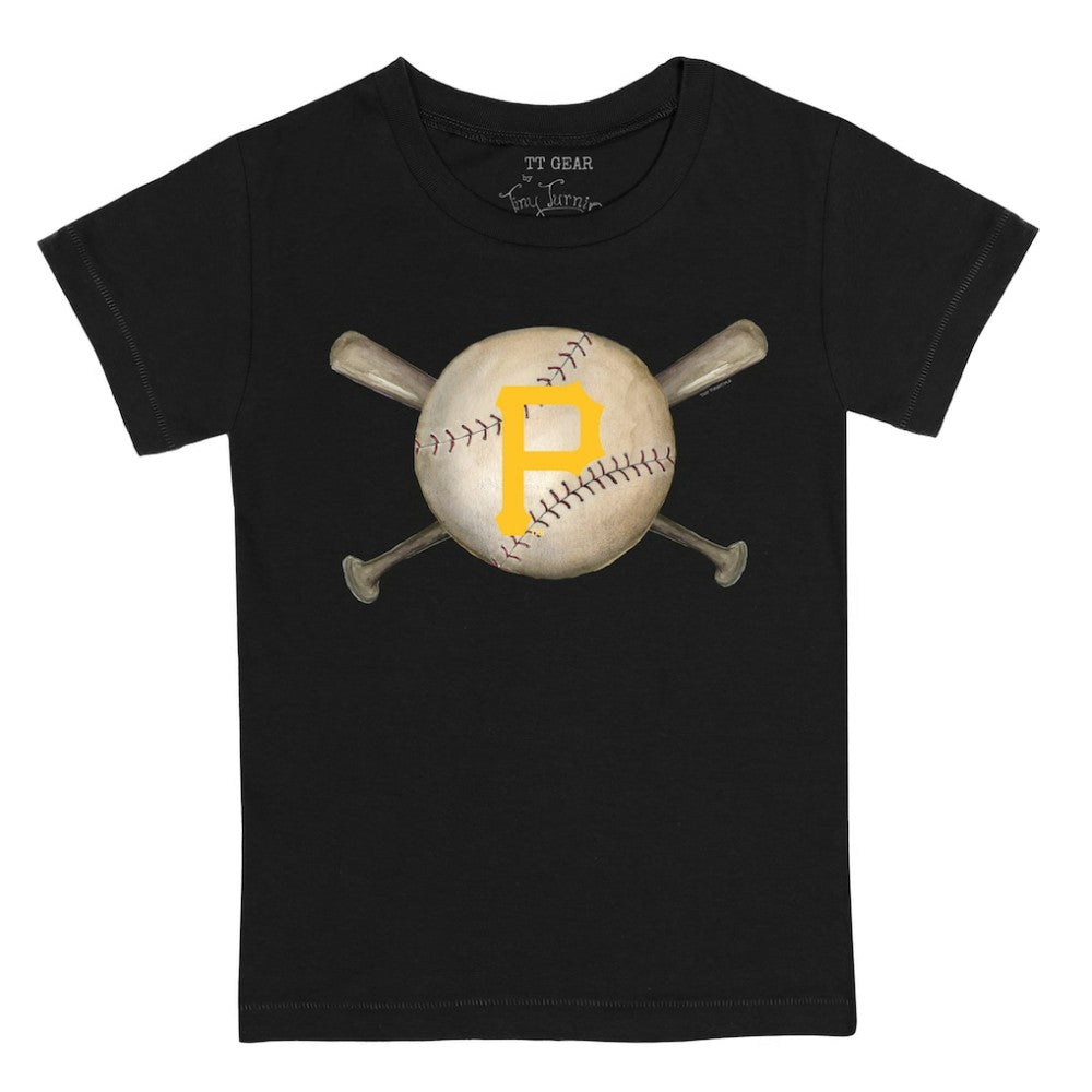 Pittsburgh Pirates Tiny Turnip Youth Baseball Cross Bats T-Shirt - MLB