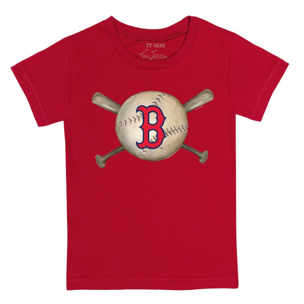 Boston Red Sox Tiny Turnip Youth Baseball Cross Bats T-Shirt - MLB