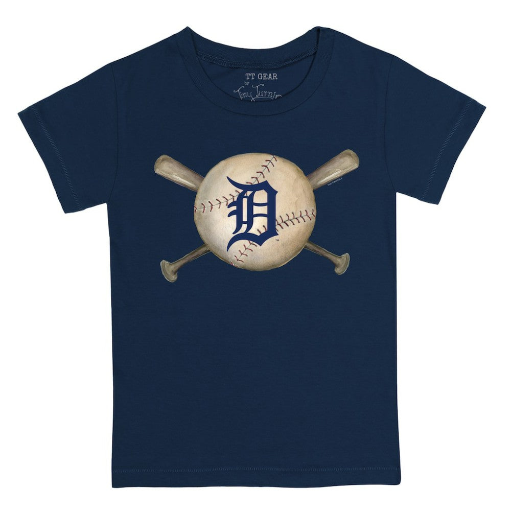 Detroit Tigers Tiny Turnip Youth Baseball Cross Bats T-Shirt - MLB