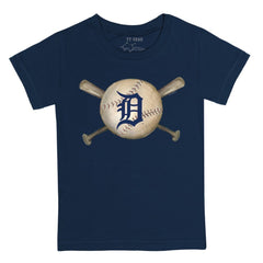 Detroit Tigers Tiny Turnip Youth Baseball Cross Bats T-Shirt - MLB