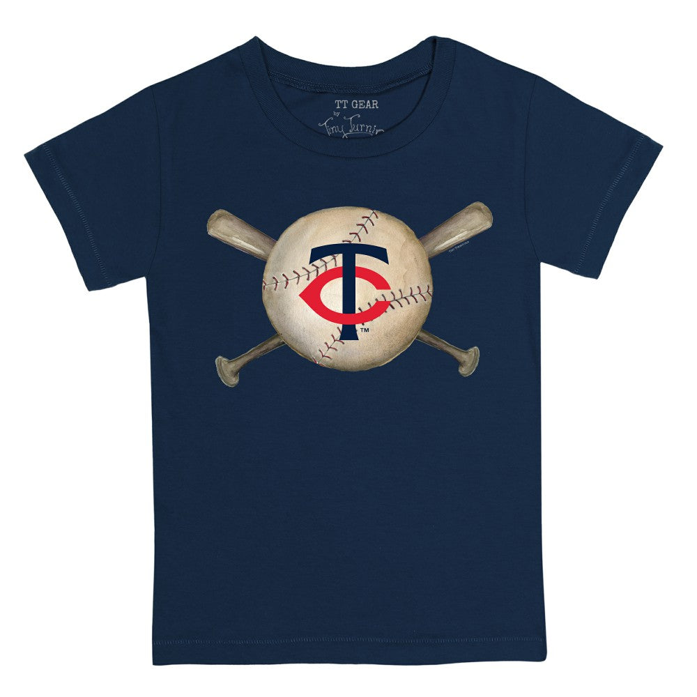 Minnesota Twins Tiny Turnip Youth Baseball Cross Bats T-Shirt - MLB