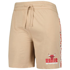 Chicago Bulls Concepts Sport Team Stripe Shorts Tan - NBA