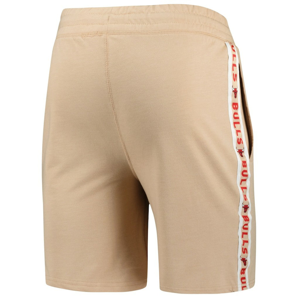 Chicago Bulls Concepts Sport Team Stripe Shorts Tan - NBA