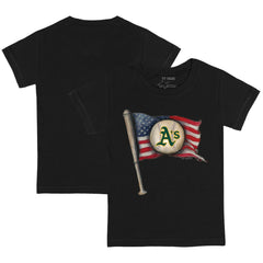 Athletics Tiny Turnip Youth Baseball Flag T-Shirt - MLB