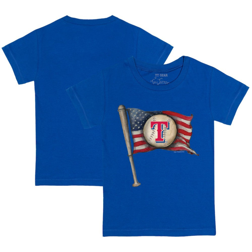 Texas Rangers Tiny Turnip Youth Baseball Flag T-Shirt - MLB