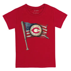 Cincinnati Reds Tiny Turnip Youth Baseball Flag T-Shirt - MLB