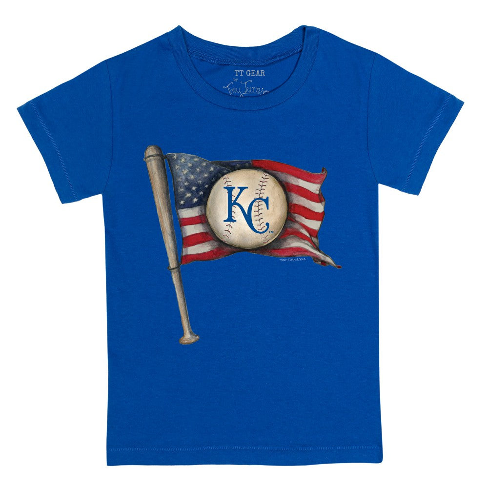 Kansas City Royals Tiny Turnip Youth Baseball Flag T-Shirt - MLB