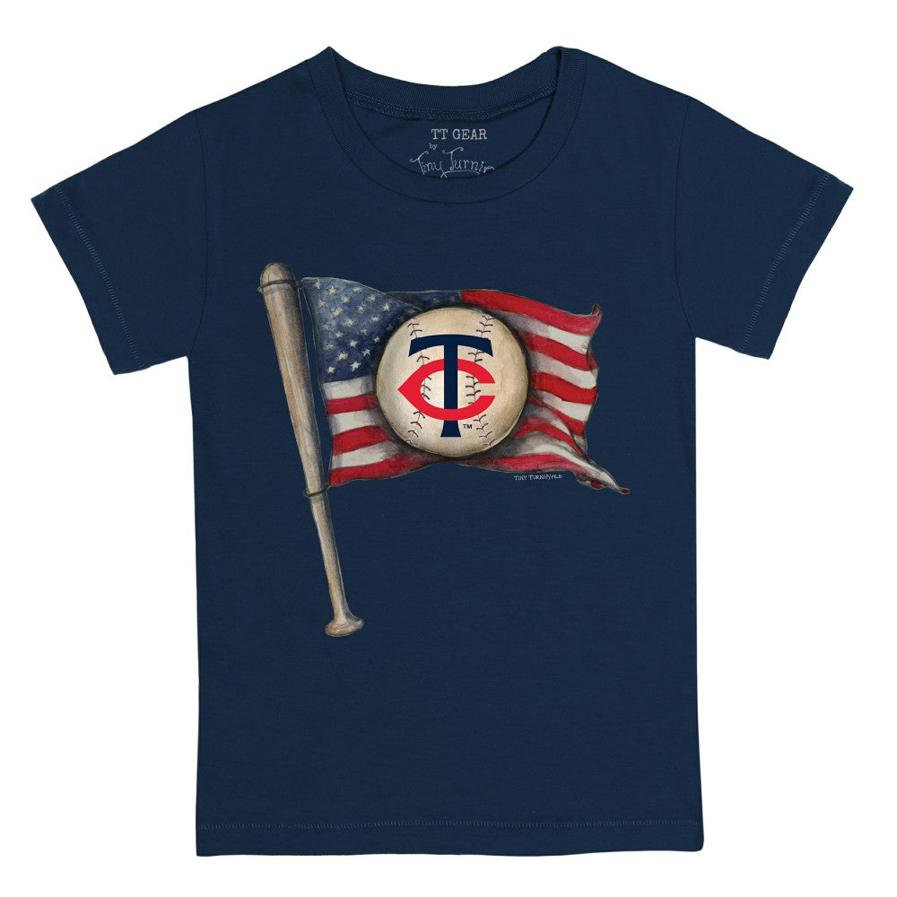 Minnesota Twins Tiny Turnip Youth Baseball Flag T-Shirt - MLB
