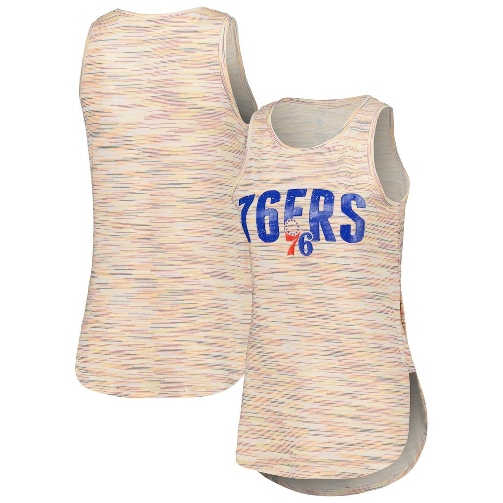 Philadelphia 76ers Concepts Sport Women's Sunray Tank Top White - NBA