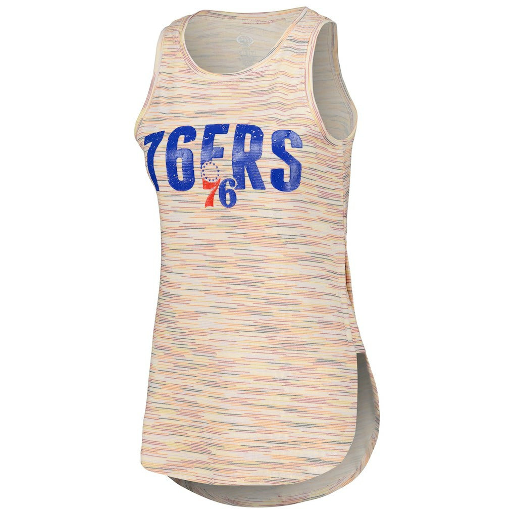 Philadelphia 76ers Concepts Sport Women's Sunray Tank Top White - NBA