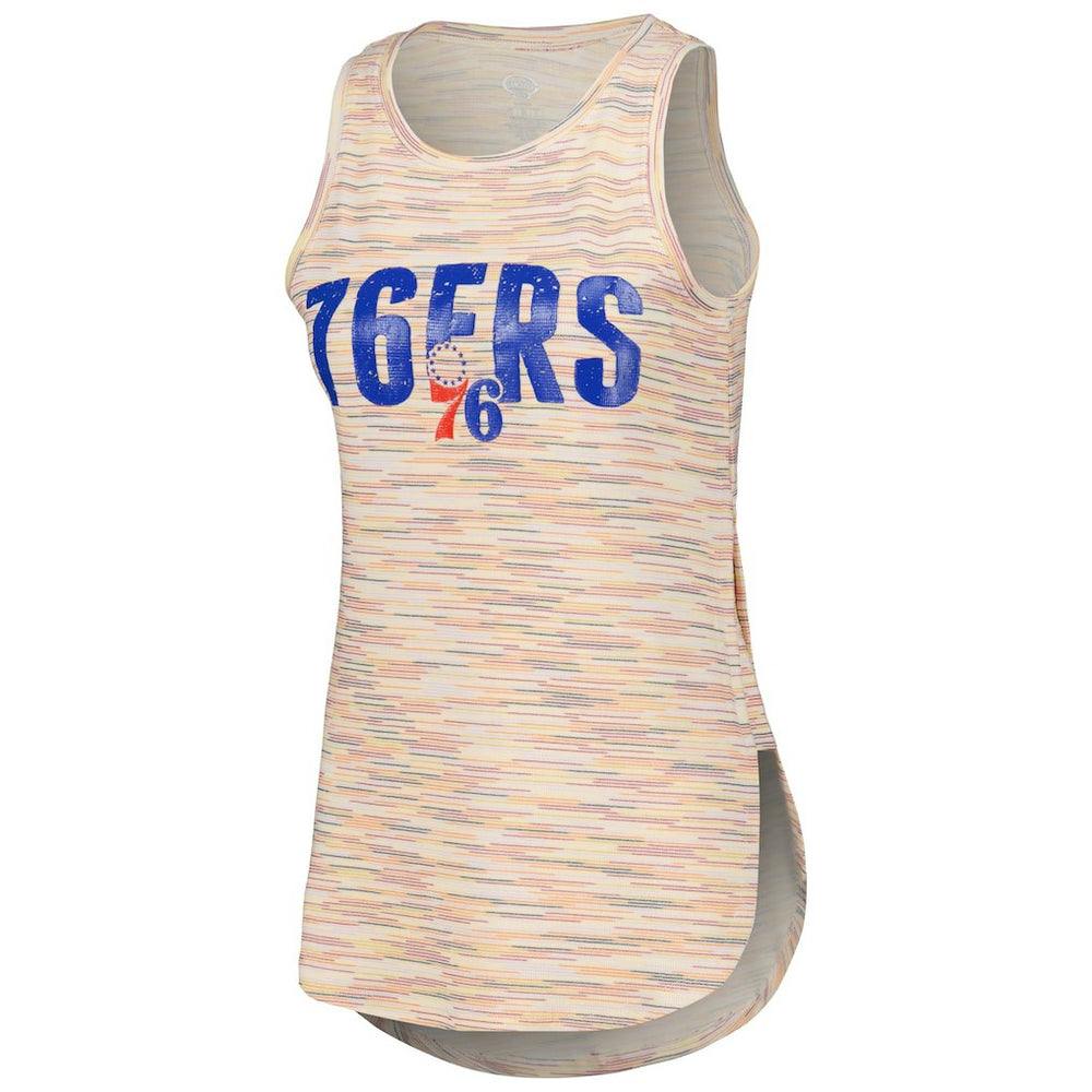 Philadelphia 76ers Concepts Sport Women's Sunray Tank Top White - NBA