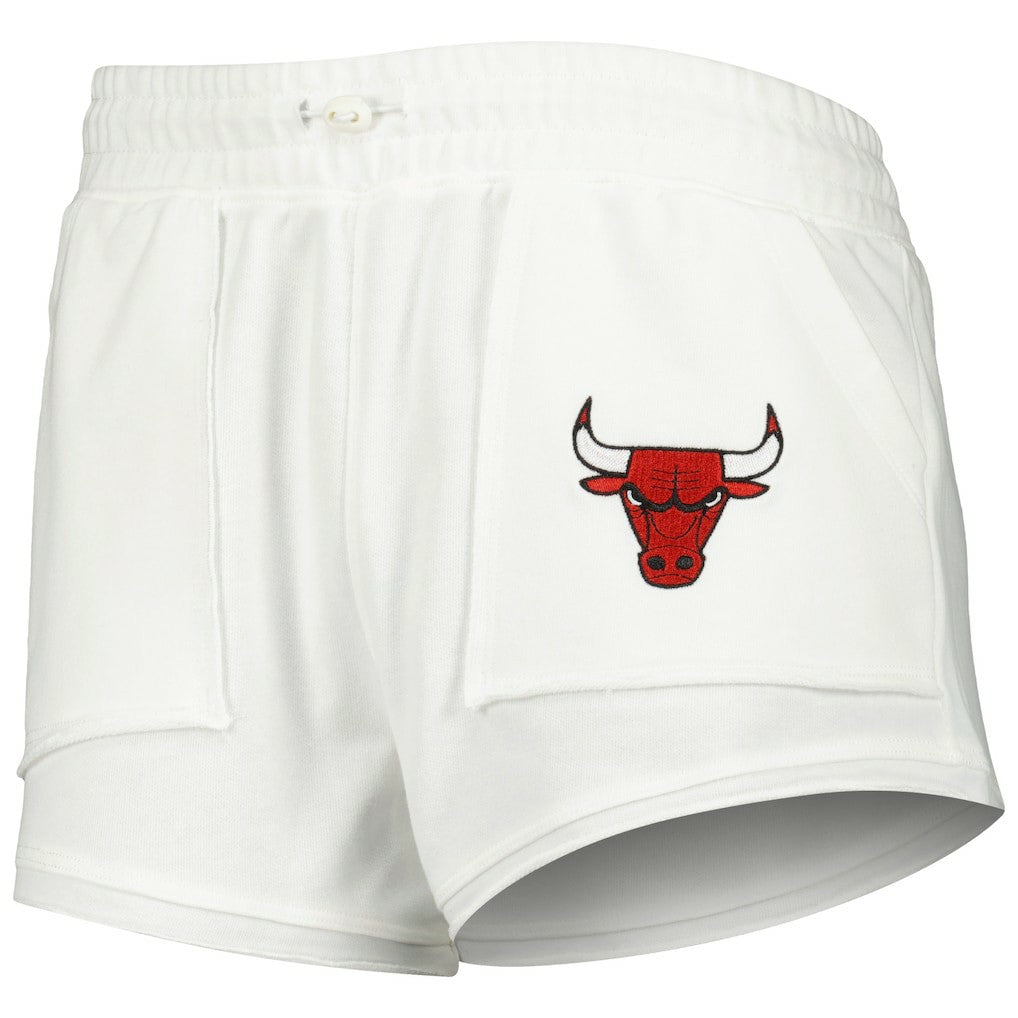 Chicago Bulls Concepts Sport Women's Sunray Shorts White - NBA