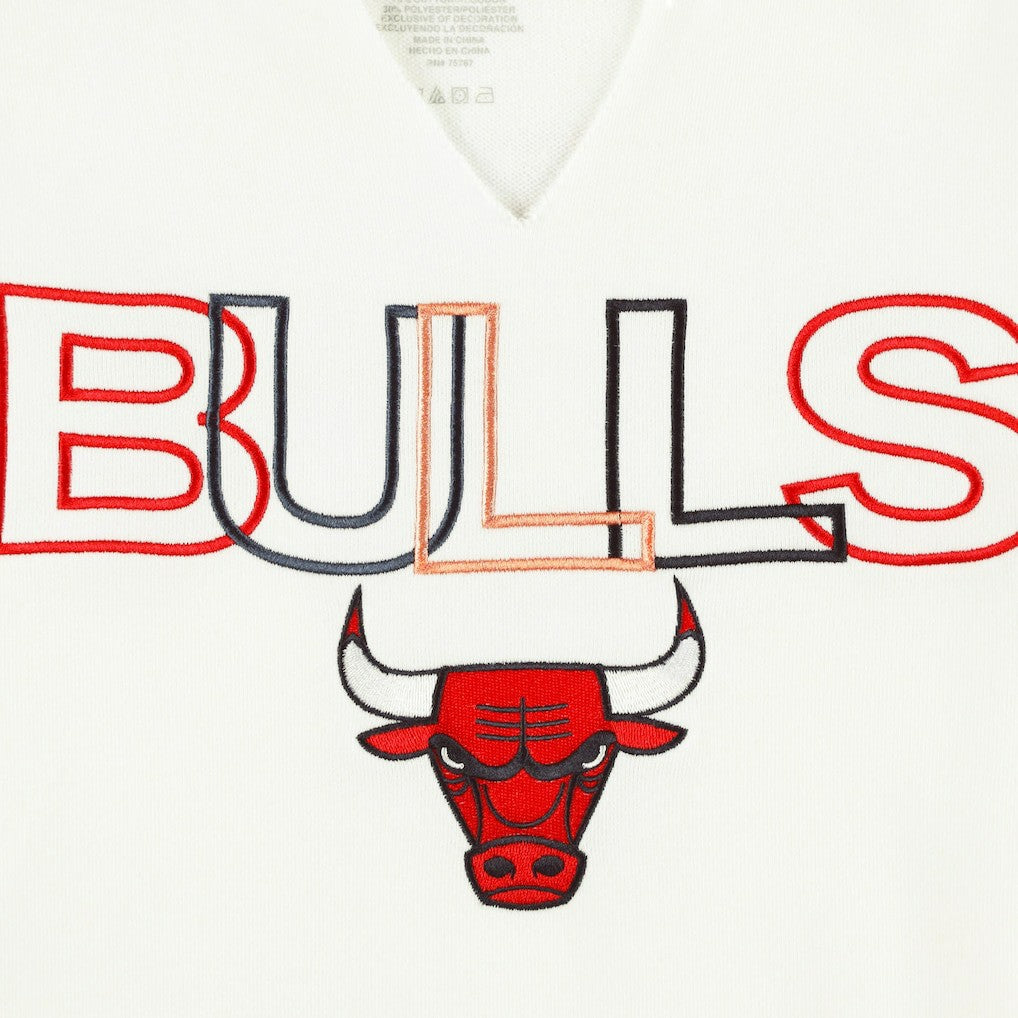 Chicago Bulls Concepts Sport Women's Sunray Notch Neck Long Sleeve Top White - NBA