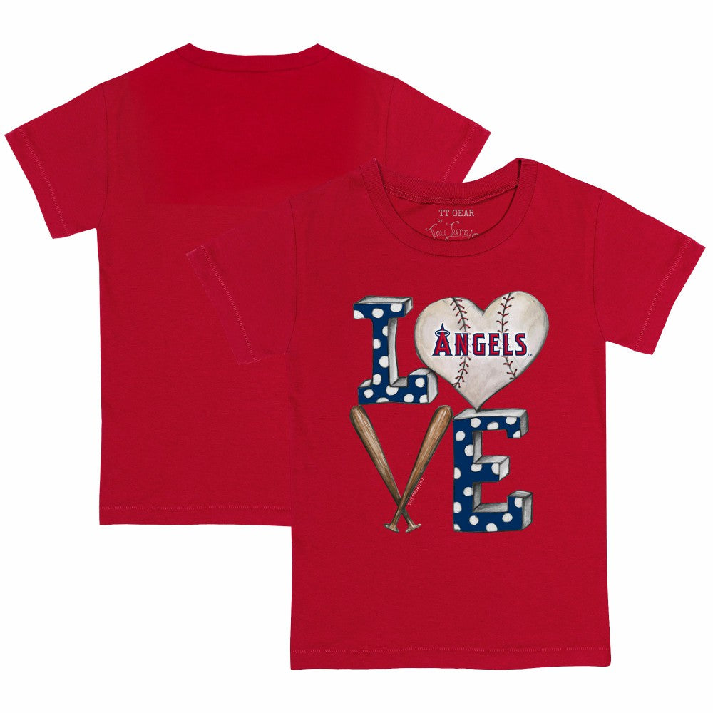 Los Angeles Angels Tiny Turnip Youth Baseball Love T-Shirt - MLB