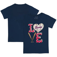 Atlanta Braves Tiny Turnip Youth Baseball Love T-Shirt - MLB