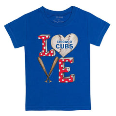 Chicago Cubs Tiny Turnip Youth Baseball Love T-Shirt - MLB