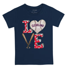 Cleveland Guardians Tiny Turnip Youth Baseball Love T-Shirt - MLB