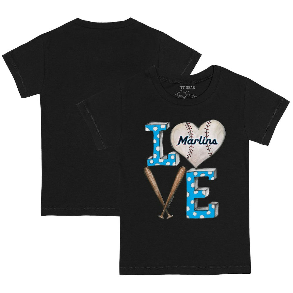 Miami Marlins Tiny Turnip Youth Baseball Love T-Shirt - MLB