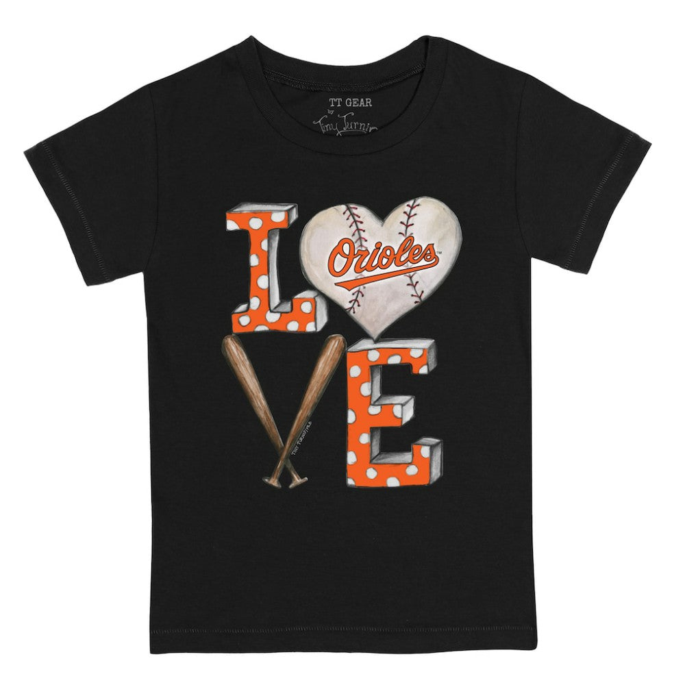 Baltimore Orioles Tiny Turnip Youth Baseball Love T-Shirt - MLB